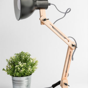 TVJ - Lampe de bureau noir et doré